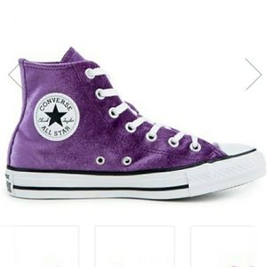 NWT Converse Chuck Taylor Purple Velvet High tops